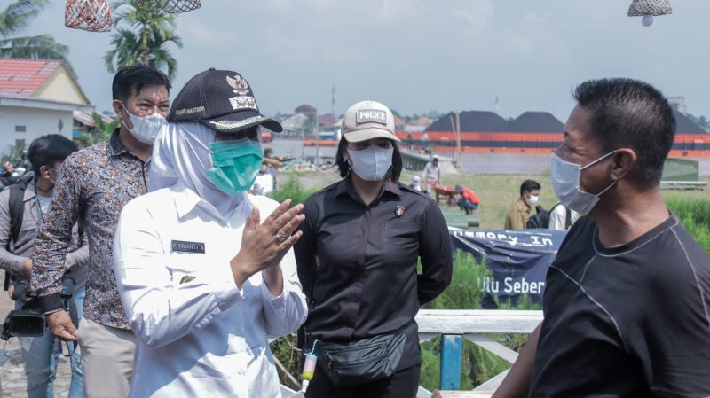 Wakil Walikota Palembang Fitrianti Agustinda lakukan kunjungan kerja ke Baba Boentjit, salah satu tempat wisata tertua di Kota Palembang.