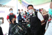 Gubernur Sumatera Selatan H Herman Deru secara resmi menutup pelatihan Kewirausahaan yang dipusatkan di Kantor UPTD Balai Latihan Kerja Pengembangan Produktivitas dan Keterampilan Transmigrasi [BLKPPKT] Prov Sumsel, Rabu  [13/10].