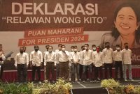 Relawan Wong Kito Deklarasikan Dukung Puan Maharani Capres 2024