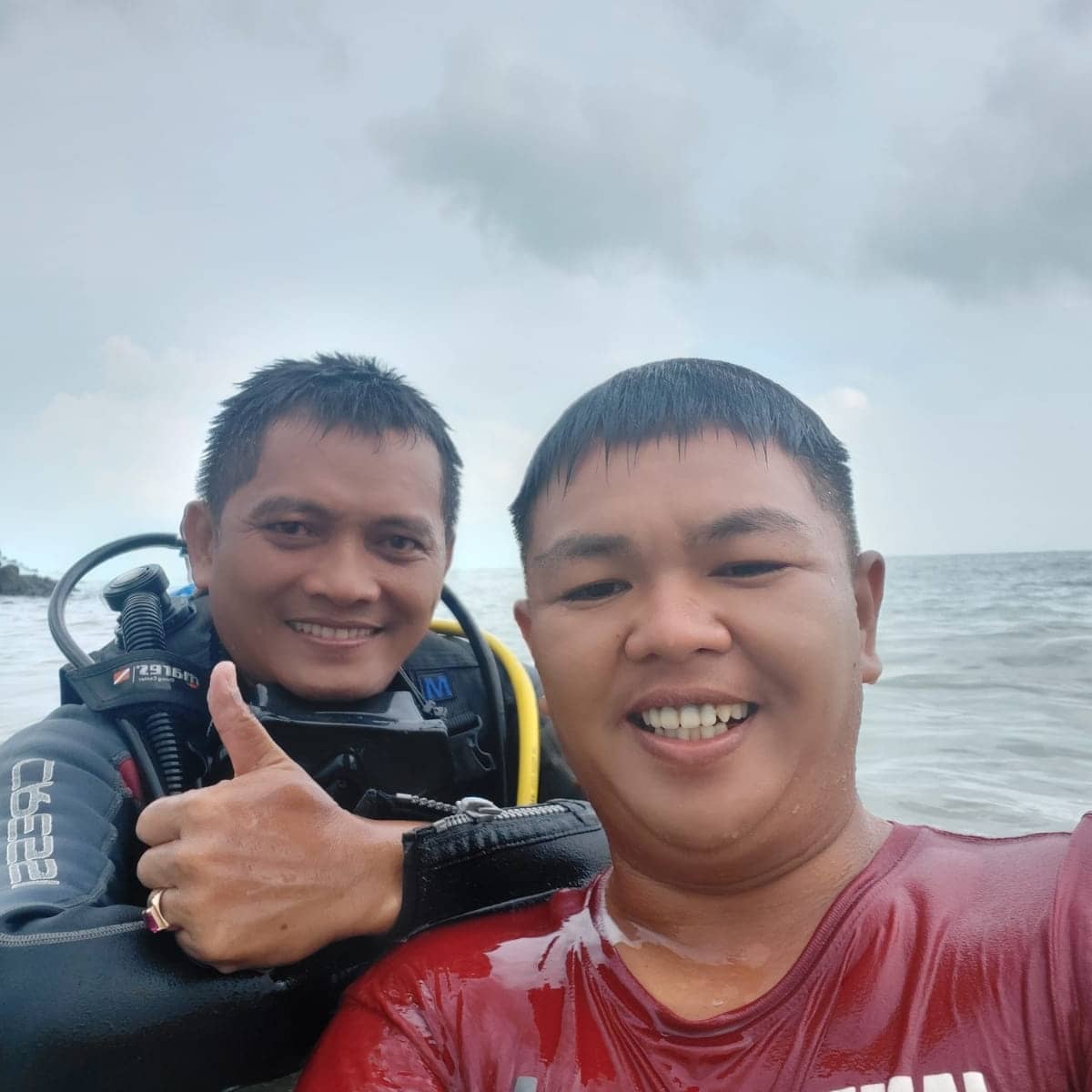 Keseruan di Laut Maspari [Agus Sulaiman dan Anggota Famtrip]