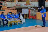 Plt Bupati Musi Banyuasin Beni Hernedi SIP melalui Staf Ahli Bupati Bidang Pembangunan Zabidi SE MM secara resmi membuka Kejuaraan Daerah Bola Voli Bupati Cup 2021 antar Kabupaten/Kota Se-Sumatera Selatan, Senin (25/10)