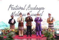 Gubernur Sumsel H Herman Deru membuka secara resmi Festival Budaya Melayu Sumsel Tahun 2021 bertempat di Ballroom Sriwijaya Hotel Swarna Dwipa Palembang, Selasa [26/10].