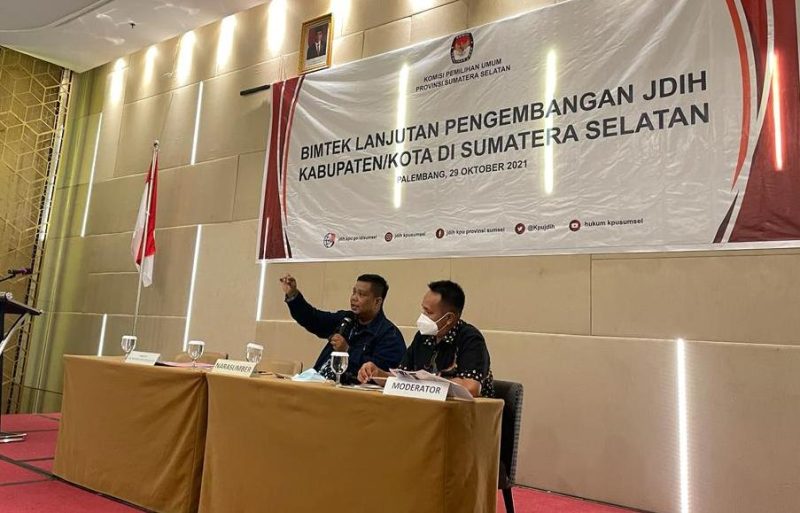 Bimtek Lanjutan Pengembangan JDIH di Kabupaten/Kota Se-Sumatera Selatan