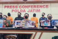 Polda jawa TImur berhasil meringkus sindikat perdagangan macan tutul dan bayi lutung