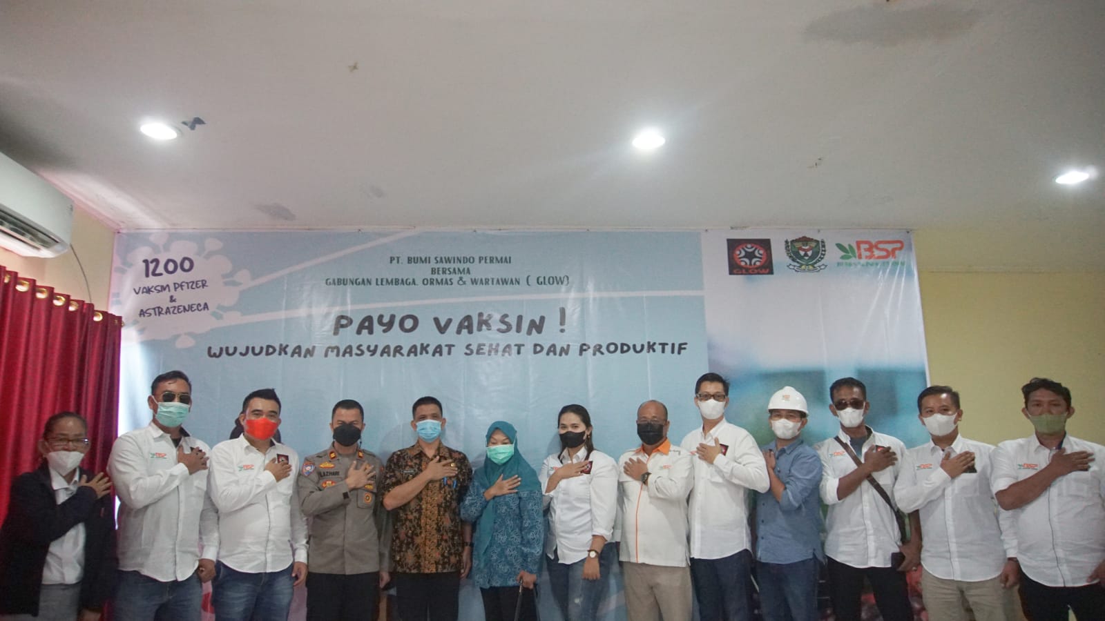 PTBSP menggelar Vaksinansi COVID-19 yang diperuntukkan bagi warga sekitar perusahaan, Kecamatan Tanjung Agung dan Lawang Kidul.