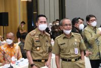 Sekretaris Daerah [Sekda] Palembang Ratu Dewa usai menghadiri kunjungan Spesifik Komisi XI DPR RI di Ballroom Hotel Santika Primere Bandara, Senin [15/11/2021]
