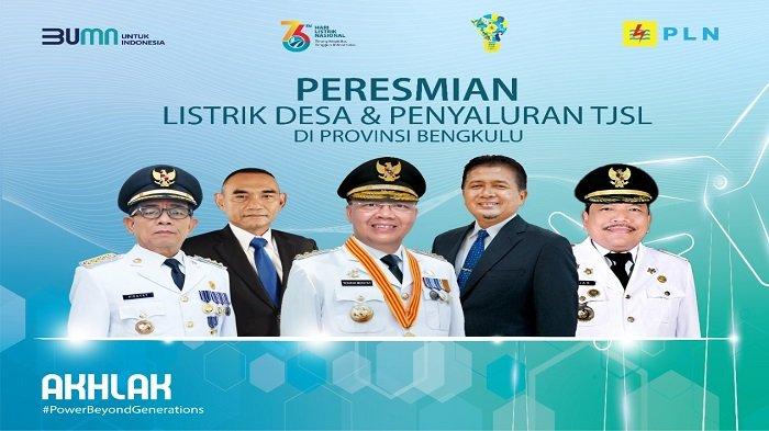 Unit Induk Wilayah Sumatera Selatan Jambi dan Bengkulu [UIWS2JB] yang meresmikan selesainya pembangunan jaringan listrik di Desa Langgar Jaya, Kecamatan Bermani Ilir, Kabupaten Kepahiang, Provinsi Bengkulu pada Selasa [7/9/2021].