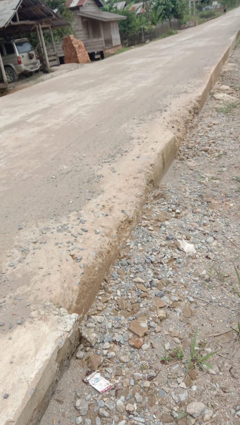 Akses Jalan Bayat Ilir-Pangkalan Bayat Kondisinya Rusak Kembali