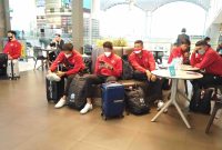 Timnas Indonesia telah tiba di Antalya, Turki pada Jumat (12/11) 