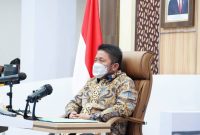 Gubernur Sumatera Selatan, H Herman Deru secara virtual hadir di Command Center, Rabu [24/11] pagi mengukuti diskusi panel yang diselenggarakan atas kerjasama Badan Narkotika Nasional [BNN], Komisi Pemberantasan Korupsi [KPK] dan Badan Nasional Penanggulangan Terorisme [BNPT] dengan tuan rumah Provinsi Bali.