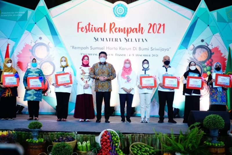 Penyelenggaraan Festival Rempah Tahun 2021 yang digagas TP PKK Sumsel untuk kedua kalinya, Sabtu [4/12] di Museum Tekstil berlangsung sukses. 