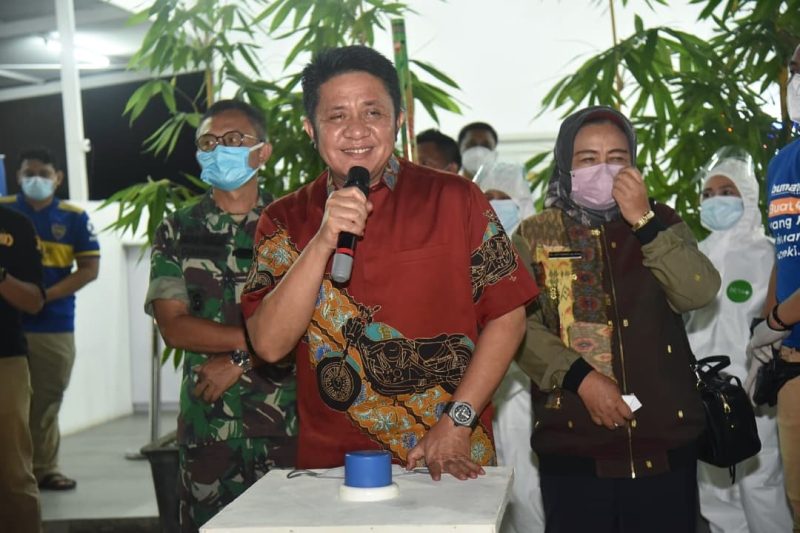 Gubernur Sumsel H Herman Deru Launching Sentra COVID 24 Jam