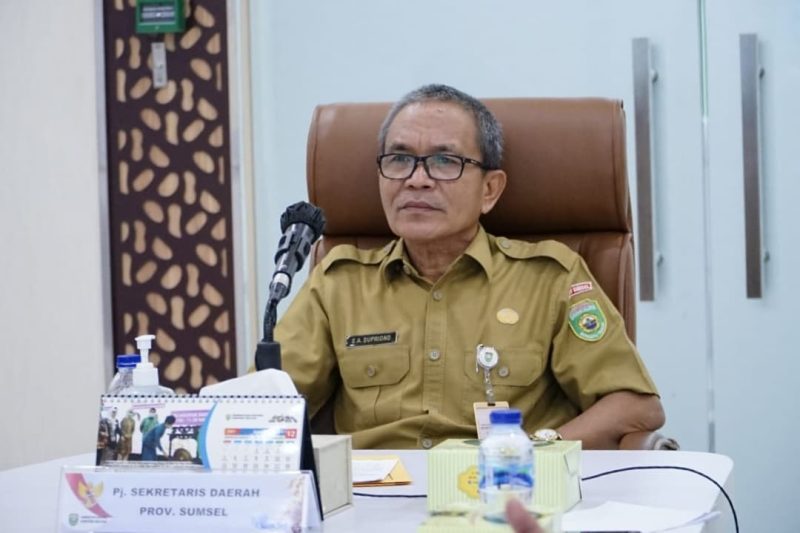 Sekretaris Daerah Provinsi Sumsel SA Supriono