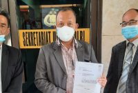 Tim Kuasa Hukum tersangka kasus dugaan penipuan Morgono Mangkunegoro mengadu ke Kapolri Jenderal Listyo Sigit Prabowo.