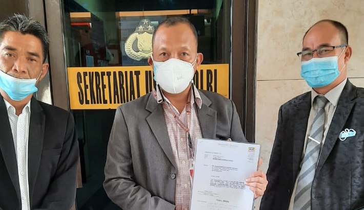 Tim Kuasa Hukum tersangka kasus dugaan penipuan Morgono Mangkunegoro mengadu ke Kapolri Jenderal Listyo Sigit Prabowo.