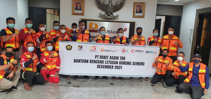 PTBA Tanggap Bencana Erupsi Gunung Semeru, Bantuan dan Tim Rescue Dikerahkan 