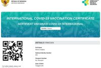 KEMENTERIAN Kesehatan [Kemenkes] telah mengeluarkan sertifikat vaksin internasional sesuai dengan standar Organisasi Kesehatan Dunia [WHO]. 