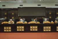 Dewan Perwakilan Rakyat Daerah [DPRD] Palembang pada agenda sidang Paripurna ke 22 Masa Persidangan [MP] III, Senin [3/1/2022].