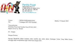 Undangan HPN 2022 Kendari, penerima Press Card Number One [PCNO] ke pada Anwar SY Rasuan