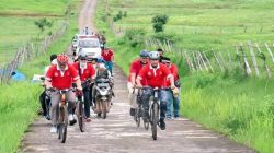 Dalam memperingati HUT ke 73, BPK Perwakilan Provinsi Sumatera Selatan mengadakan kegiatan sepeda santai bersama Bupati Banyuasin, H Askolani, didampingi oleh beberapa pejabat utama.