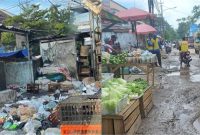 Gundukan Sampah di dua lokasi Pasar, Kuto-Perumnas Sako