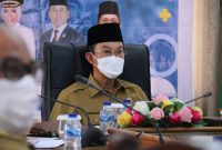 Walikota Palembang H Harnojoyo memimpin rapat persiapan Rakernas JKPI IX yang bakal diselenggarakan pada akhir tahun 2022