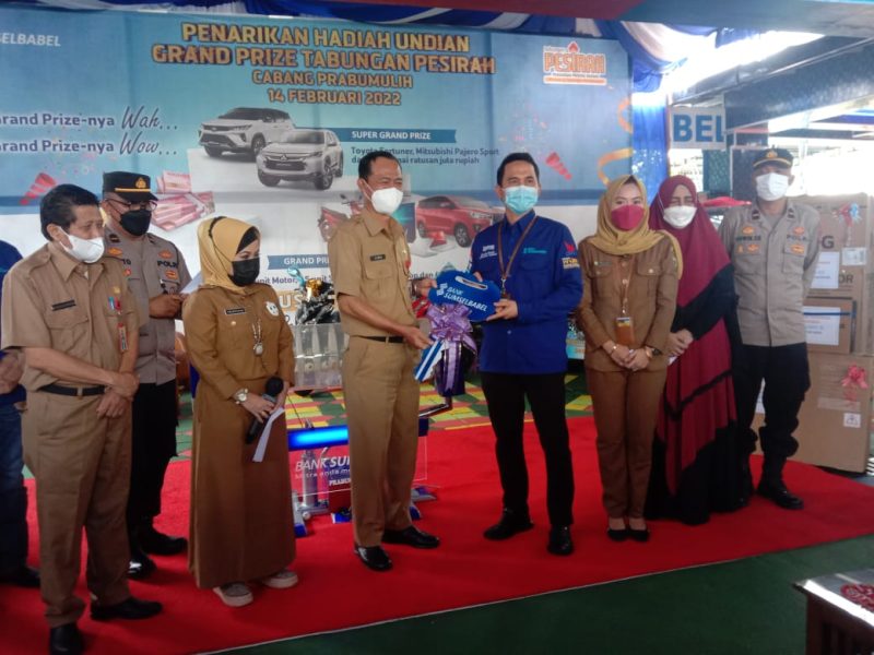 Bank Sumsel Babel [BSB] Cabang Prabumulih, Sumatera Selatan, kembali Kembali melakukan agenda rutin tahunan berupa penarikan undian tabungan jenis Pesirah, Senin [14/2].