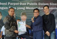 Diskusi bersama insan Jurnalis dengan mengusung tema 'Kontribusi Parpol dan Publik dalam Sinergi Membangun Pers yang Memajukan Demokrasi, Sabtu [26/2/2022].