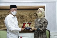  DJP Kanwil Sumsel Babel saat melakukan audiensi bersama Walikota Palembang H Harnojoyo di rumah dinas Walikota, Jalan Tasik, Kamis [17/2/2022].