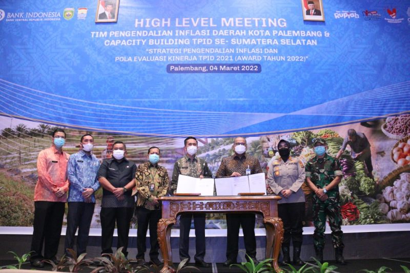 Tim Pengendalian Inflasi Daerah Pemerintah Kota [TPID Pemkot] Palembang bersama Bank Indonesia [BI] sepakat meningkatkan strategi menekan  inflasi
