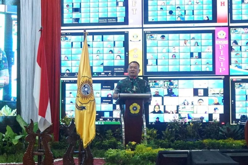 KSAD Jenderal TNI Dudung Abdurachman memberikan Kuliah Umum di Universitas Sriwijaya [Unsri]