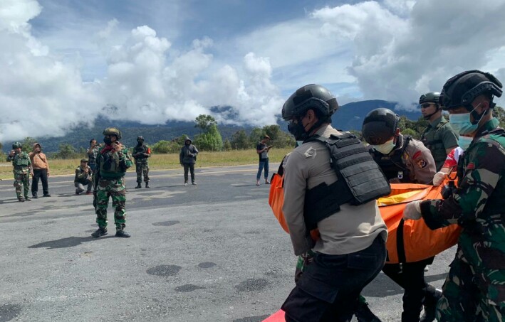 Delapan korban penembakan Kelompok Kriminal Bersenjata [KKB], Papua berhasil dievakuasi Tim Operasi Damai Cartenz 2022 