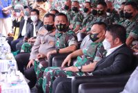 Kapolda bersama KASAD Jenderal TNI Dudung Abdurachman Hadiri Peresmian Gedung C Makodam II Sriwijaya
