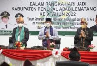 Gubernur Sumsel H Herman Deru ketika menghadiri rapat paripurna HUT ke 9 Kabupaten PALI, Jumat [22/4].