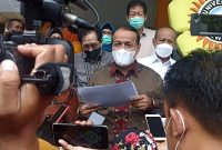 Rektor Unsri Prof Dr Ir H Anis Saggaff MSCE IPU ASEAN Eng dalam keterangannya di kampus Unsri Bukit Palembang, Selasa [26/4/2022].