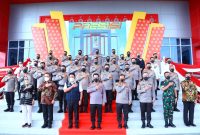 Kapolri Jenderal Listyo Sigit Prabowo meresmikan Gedung Utama Presisi Polda Sumatera Selatan [Sumsel] dan Rumah Sakit [RS] Bhayangkara M Hasan di Palembang, Jumat [1/4/2022].