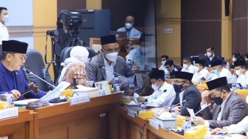 Rapat Kerja Komisi VIII DPR-RI dengan Menteri Agama Yaqut Cholil Qoumas