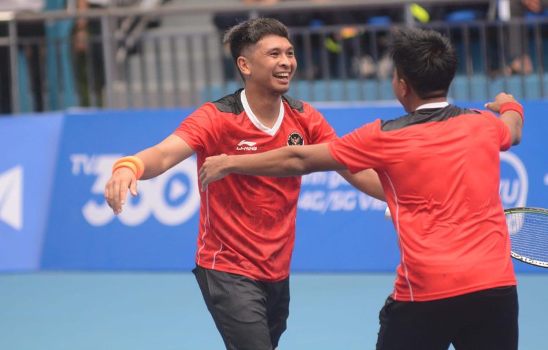 Petenis putra Indonesia, Christopher Rungkat dan Muhammad Rifqi Fitriadi 