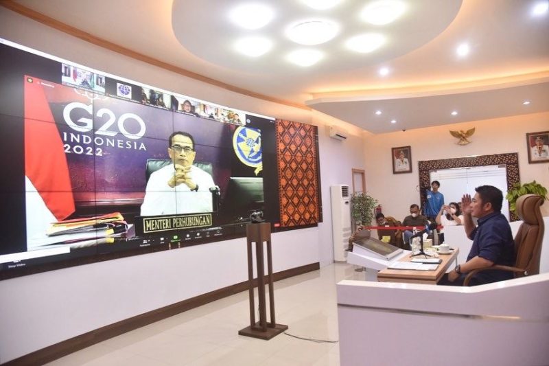 Gubernur Sumsel H Herman Deru bersama Menteri Perhubungan [Menhub] RI, Budi Karya Sumadi menggelar rapat koordinasi dalam mewujudkan pembangunan Pelabuhan Tanjung Carat 