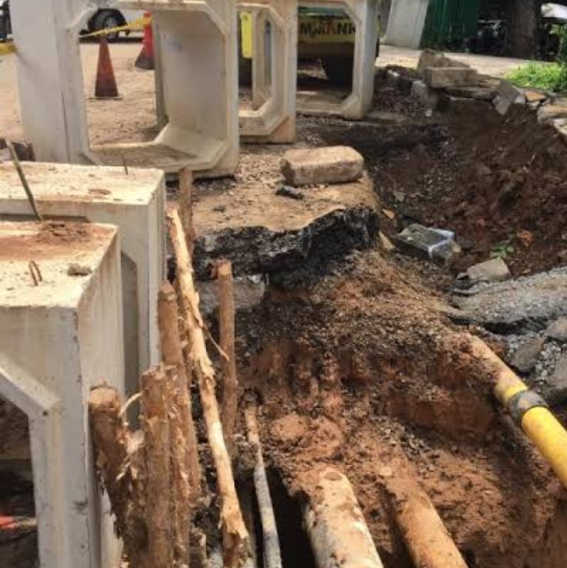 Ilustrasi 3 Titik Jalan Palembang Akan Dipasang Box Culvert