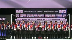Timnas Piala Thomas Indonesia meraih medali perak, Minggu (15/5)