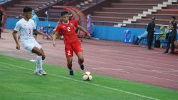 Timnas U-23 Indonesia saat melawan Myanmar pada laga terakhir Grup A SEA Games 2021, Minggu (15/5) sore