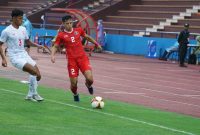 Timnas U-23 Indonesia saat melawan Myanmar pada laga terakhir Grup A SEA Games 2021, Minggu (15/5) sore