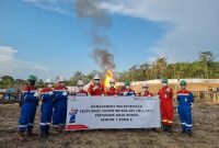 Ketua SKK Migas melakukan kunjungan kerja ke lokasi Sumur Eksplorasi Wilela (WLL)-001 yang terletak di Kabupaten Muara Enim, Sabtu (14/5)