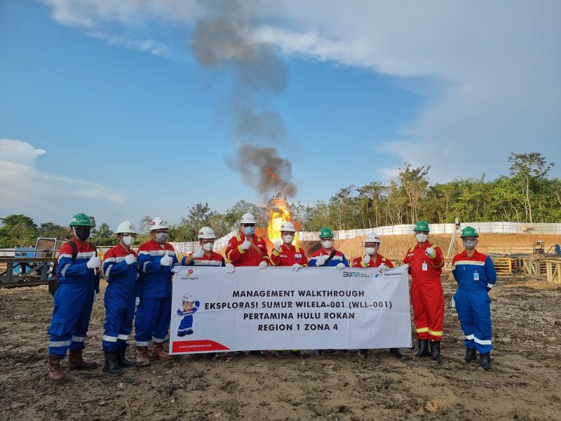 Ketua SKK Migas melakukan kunjungan kerja ke lokasi Sumur Eksplorasi Wilela (WLL)-001 yang terletak di Kabupaten Muara Enim, Sabtu (14/5)