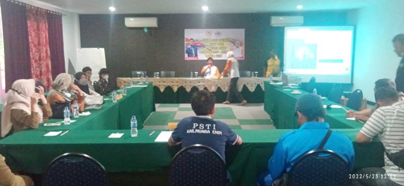 Suasana Muscab Pengkab PSTI Muara Enim, Senin (23/05/2022)