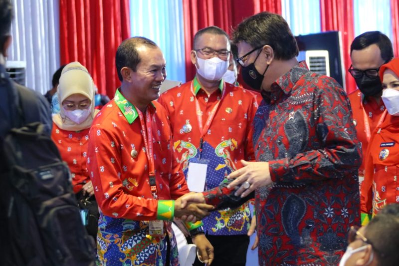 Wali Kota Palembang, H Harnojoyo menghadiri HUT ke-22 Asosiasi Pemerintah Kota Seluruh Indonesia, Jumat (27/5/2022)