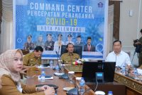 Rapat penataan pedagang pasar rakyat Lemabang di Rumah Dinas Walikota, Jalan Tasik Palembang, Selasa (31/05/2022)