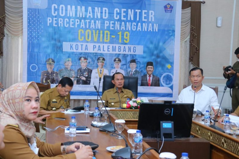 Rapat penataan pedagang pasar rakyat Lemabang di Rumah Dinas Walikota, Jalan Tasik Palembang, Selasa (31/05/2022)