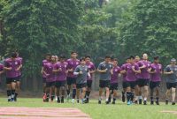 Timnas U-23 Indonesia saat melakukan sesi latihan